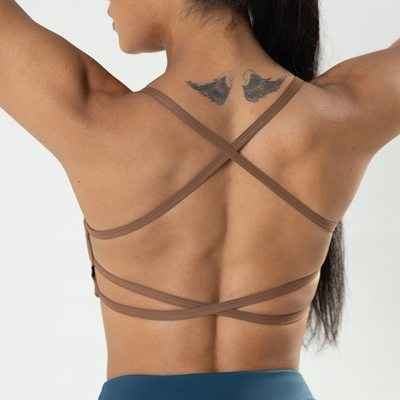 Seamless Open Back Sports Top