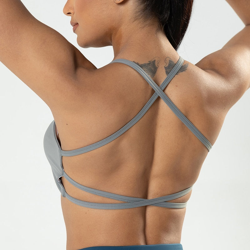 Seamless Open Back Sports Top